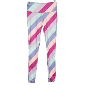 Cabana by Crown & Ivy Striped Cropped Leggings Women's Size XS